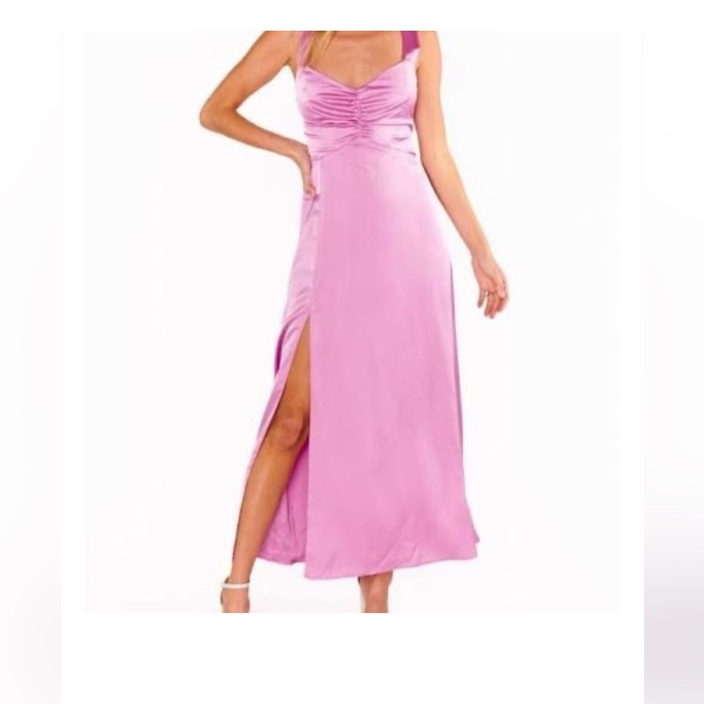 Show Me Your MuMu Pink Midi Dress